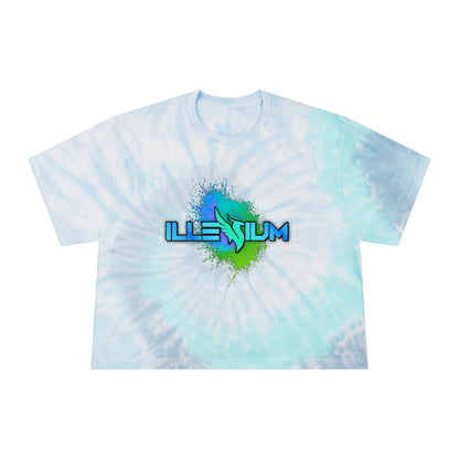 Illenium Tie-Dye Crop Top Sweat Proof Rave Music Festival Shirt