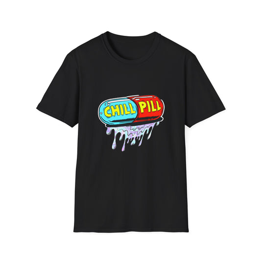 Chill Pill Softstyle Rave T-Shirt Mens Womens Unisex Funny Shirt, Ravewear, Festival Wear, Streetwear