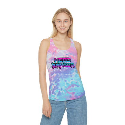 Headbanger Womens Tie Dye Racerback Tank Top in 3 Styles