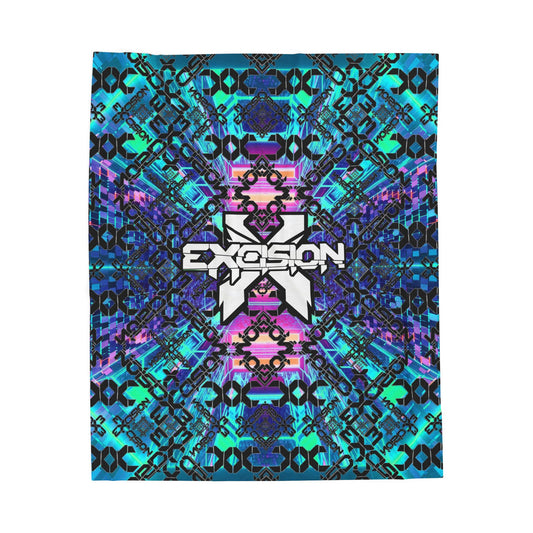Excision Velveteen Plush Throw Blanket by Miami Subs