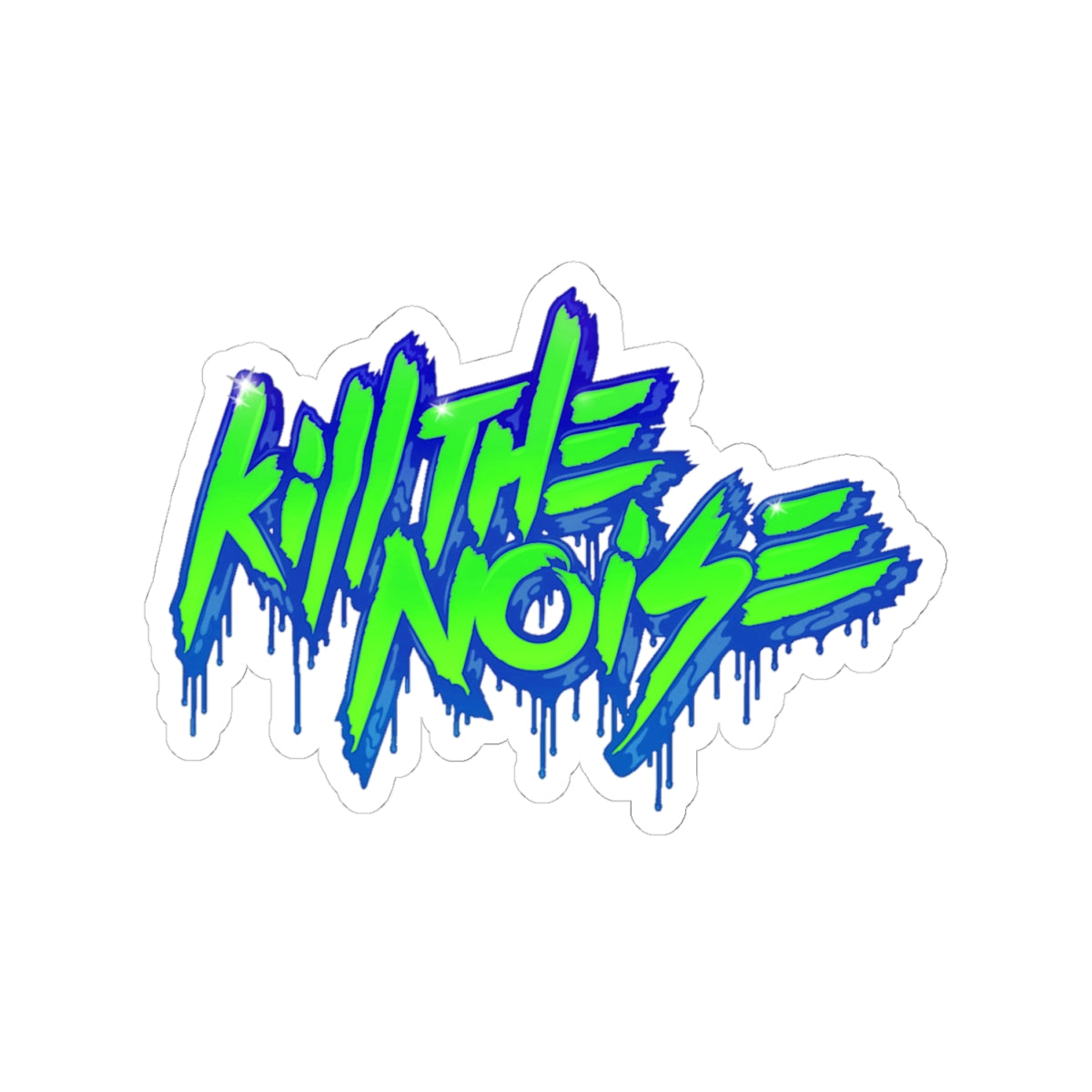 Kill the Noise Drippy Waterproof Decals Sticker for Car, Window, Wall Book, Laptop, Rave Accessories, Music Festival Accessory