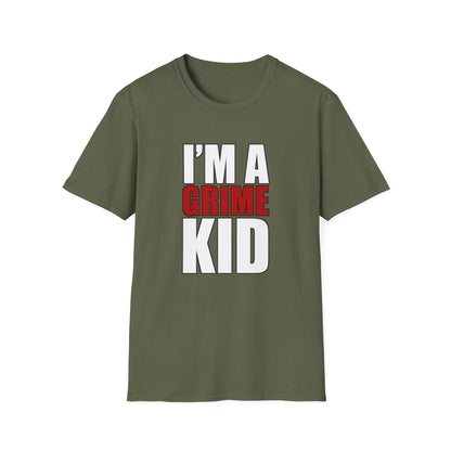 Grime Kid Softstyle T-Shirt Mens Womens Unisex Music Lover Gift, Rave Apparel, Festival Wear, Streetwear