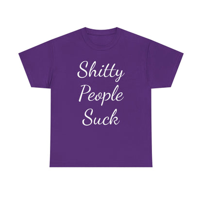 Sh*tty People Suck Sweatproof Music Festival Tees Thick Cotton Rave T Shirt Mens Womens Unisex