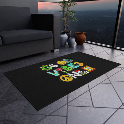 Good Vibes Only Welcome Mat Outdoor Rug in 5 Sizes