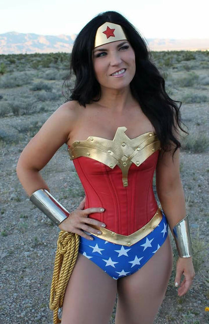 Wonder Woman with Cape Halloween Costume 5pc Set
