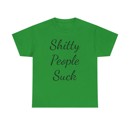 Sh*tty People Suck Sweatproof Music Festival Tees Thick Cotton Rave T Shirt Mens Womens Unisex
