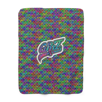 Premium Micro-Mink GRIZ Sherpa Blanket | EDM Music Festival Blankets