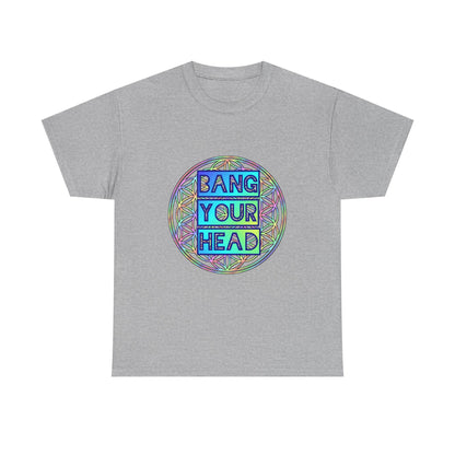 Bang Your Head Sweatproof Music Festival Tees Thick Cotton Rave Shirt Mens Womens Unisex