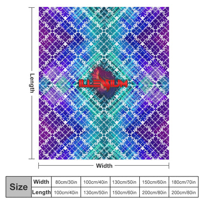 Custom EDM Artists Ultra-Soft Flannel Blanket for Camping Festival Rave in Multiple Sizes