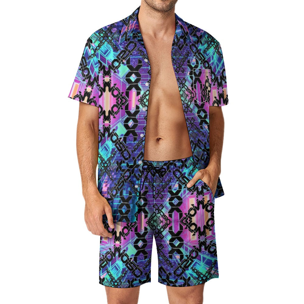 Headbanger's 2pc Men's Rave Outfit Set