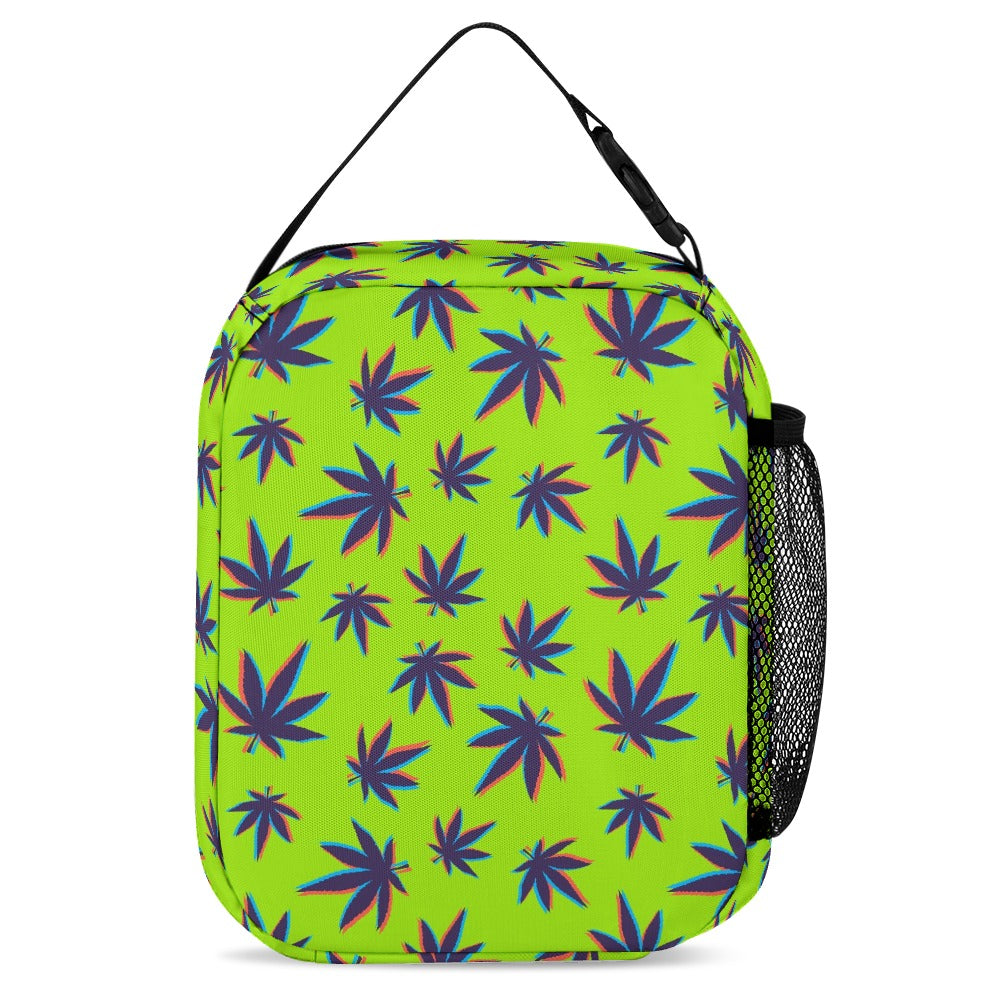 Psychedelic Backpack, Lunchbox, and Wallet Three piece set combination Travel Bag Package Set