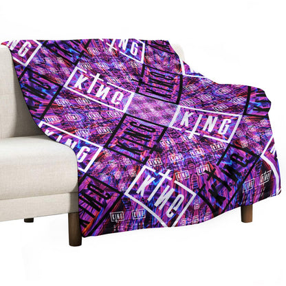 Custom EDM Artists Ultra-Soft Flannel Blanket for Camping Festival Rave in Multiple Sizes