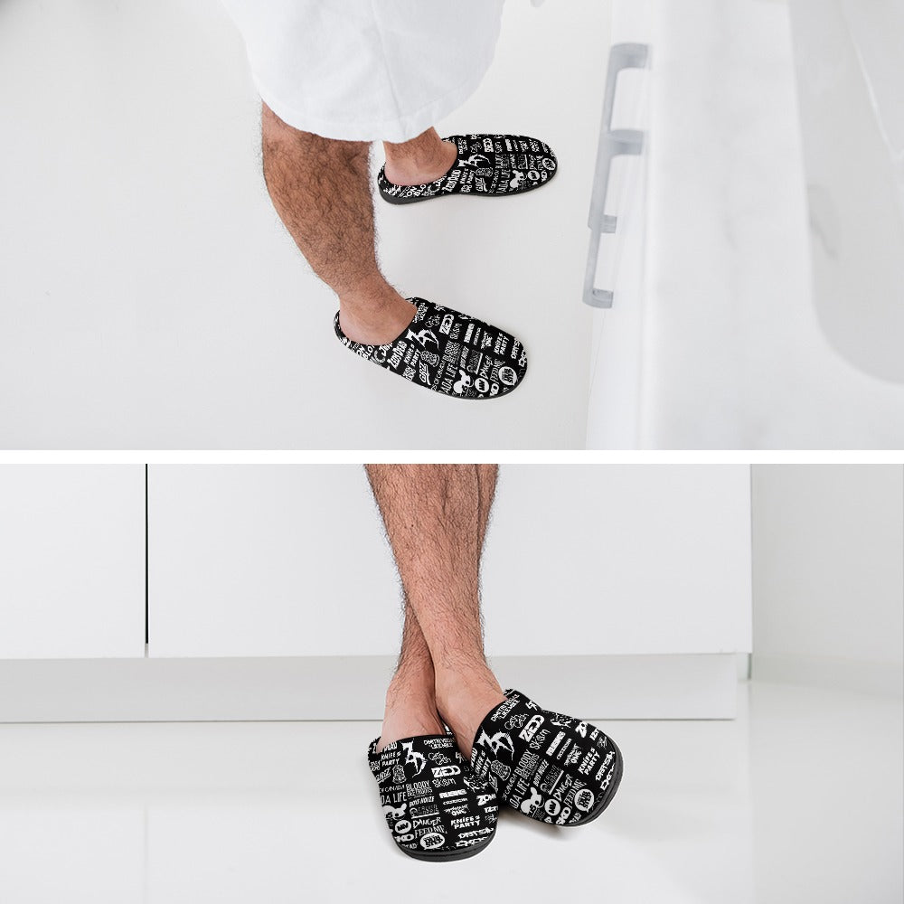 EDM Artist Cotton Slippers Soft, Comfy, No-Slip, Waterproof, Odor-resistant Music Festival Rave Gifts Mens Womens Unisex LIMITED EDITION