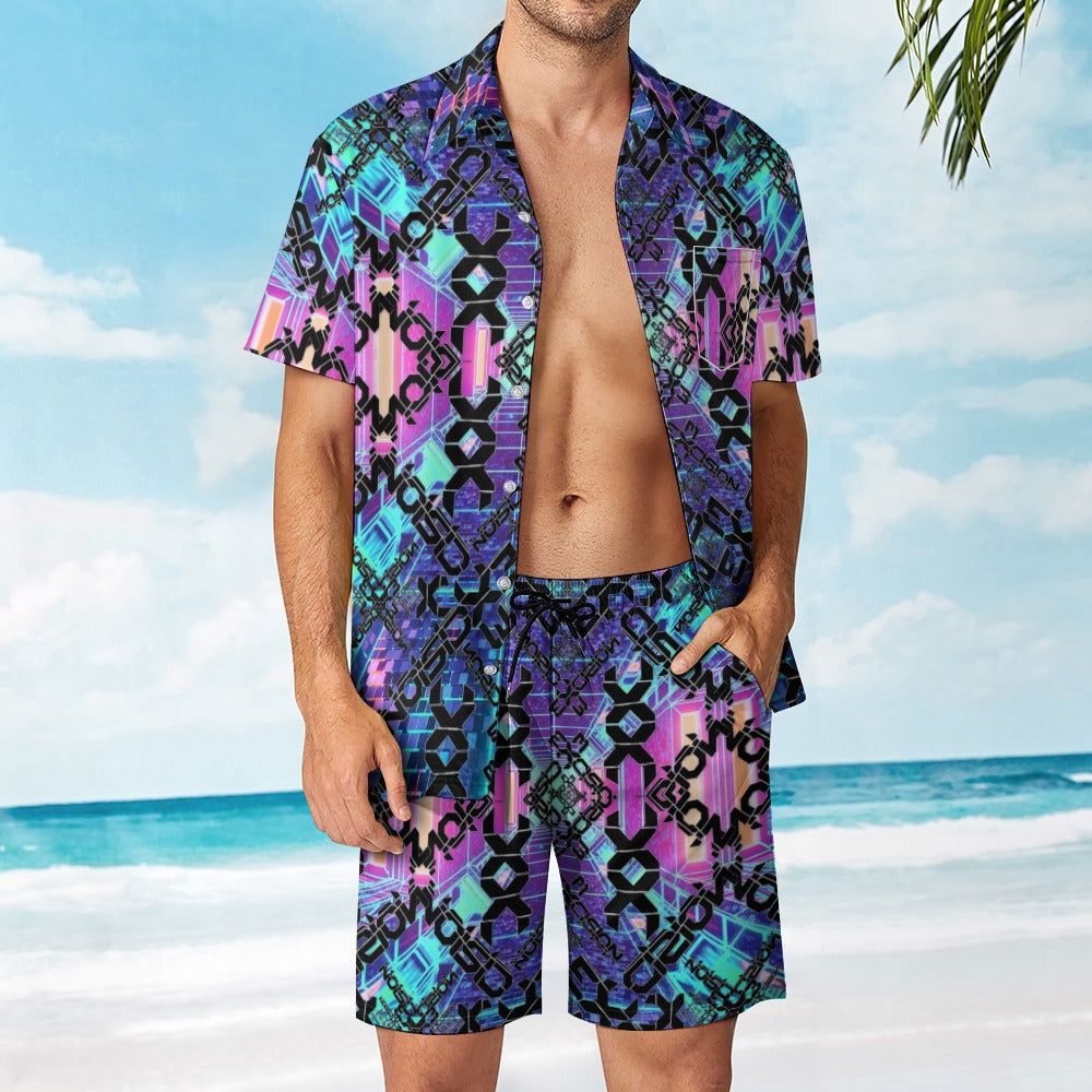 Headbanger's 2pc Men's Rave Outfit Set