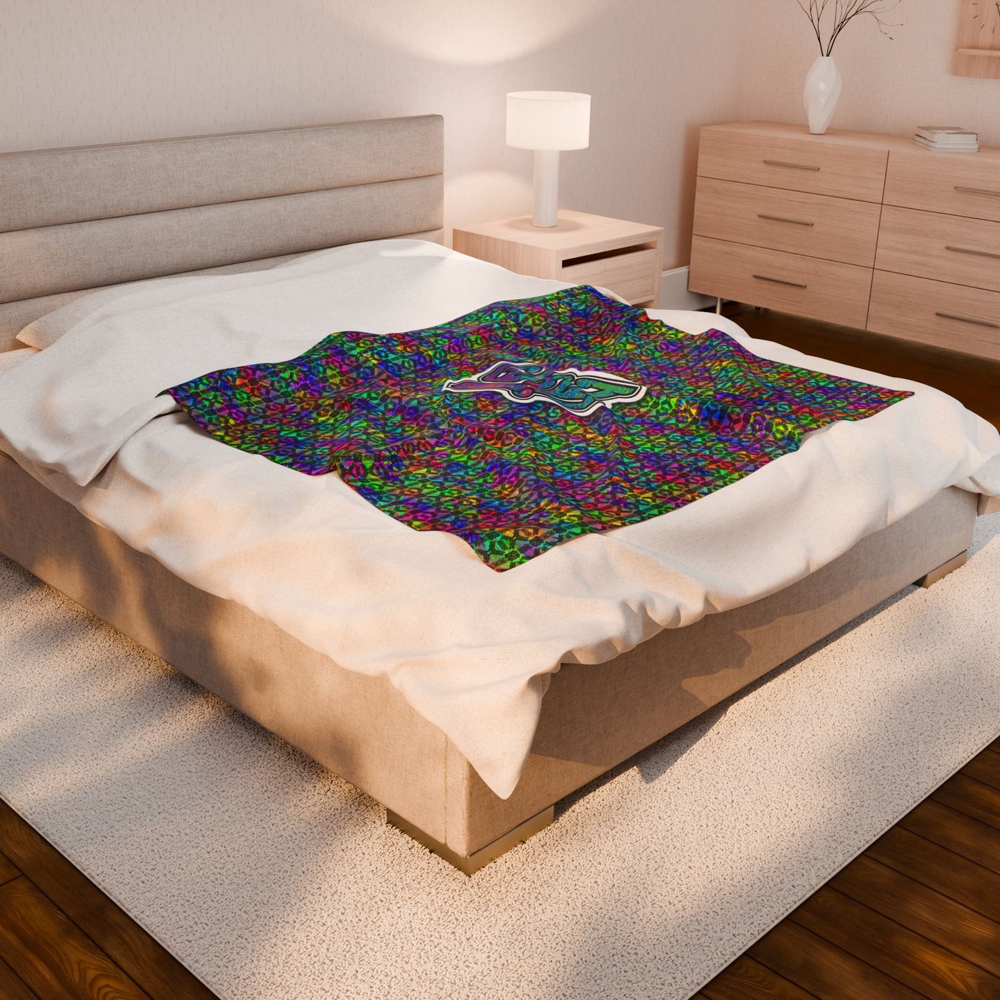 Soft Cozy GRIZ Throw Blanket - alternate colors - Rave Camping Blanket Music Festival Approved Item