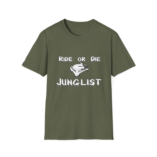 Junglist Softstyle Drum and Bass Rave T-Shirt Mens Womens Unisex Music Lover Gift, Rave Apparel, Festival Wear, Streetwear
