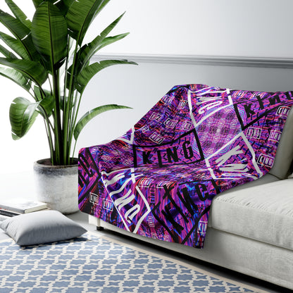 Premium Micro-Mink Sullivan King Sherpa Blanket | EDM Music Festival Blankets