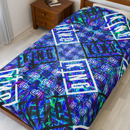 Velveteen Plush Sullivan King Throw Blanket