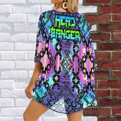 Head Banger Kimono Chiffon Cover Up Robe