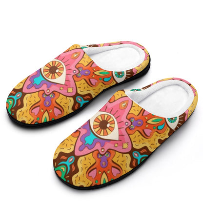 EDM Artist Cotton Slippers Soft, Comfy, No-Slip, Waterproof, Odor-resistant Music Festival Rave Gifts Mens Womens Unisex LIMITED EDITION