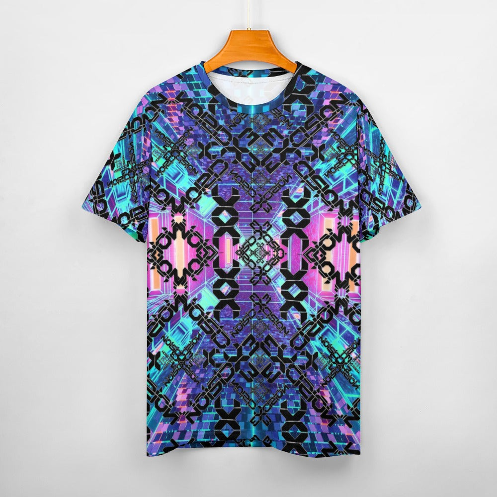 Men's Excision All-Over Fitted Rave Shirt Super Soft Breathable Sweat-Proof Odor-Resistant Music Festival Tee