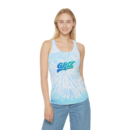 Griz Womens Tie Dye Racerback Tank Top