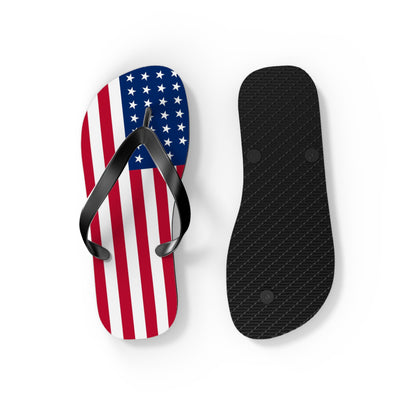 American Flag Flip Flops | Patriotic 4th of July Sandals | Made in USA