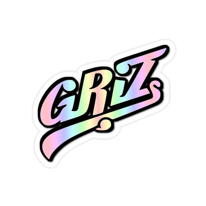 Griz Car Sticker Vinyl Transparent Waterproof Decal for Books, Laptops, Windows Rave Music Festival