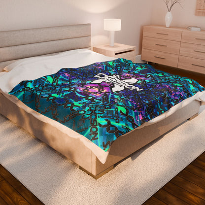 Excision Velveteen Plush Throw Blanket by Miami Subs