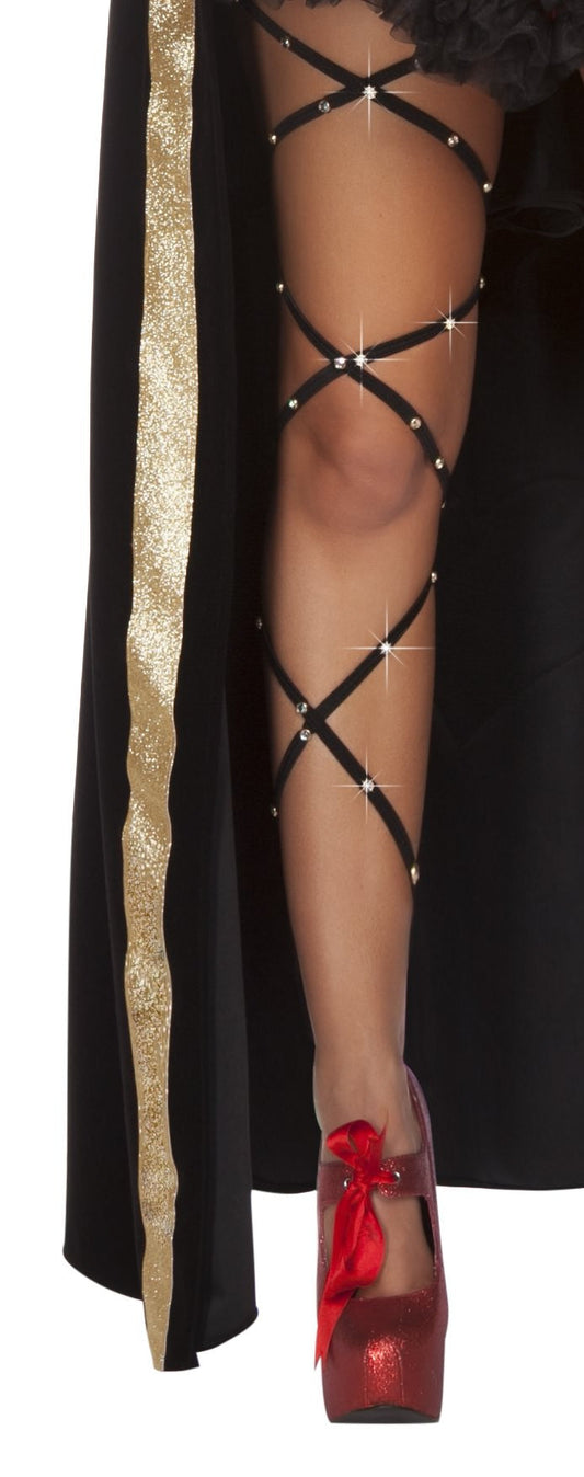 Rhinestone Thigh High Leg Wrap