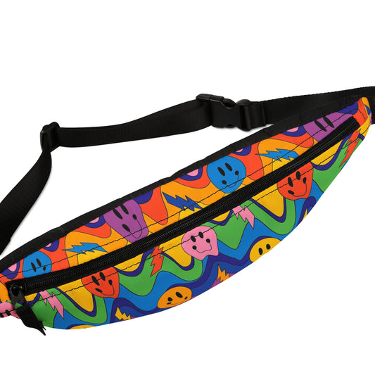 Fried LSD Rave Fanny Pack for Festival, School, Work, Fashion Fanny Pack