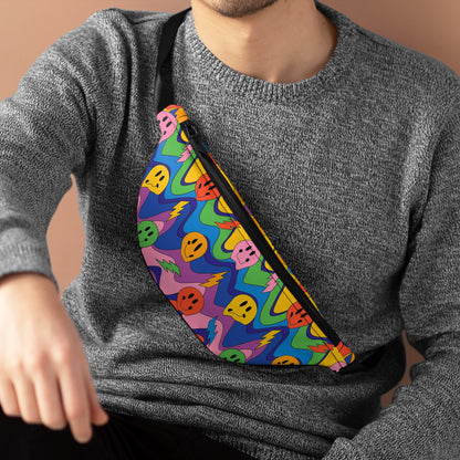Fried LSD Rave Fanny Pack for Festival, School, Work, Fashion Fanny Pack