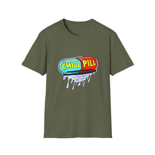 Chill Pill Softstyle Rave T-Shirt Mens Womens Unisex Funny Shirt, Ravewear, Festival Wear, Streetwear
