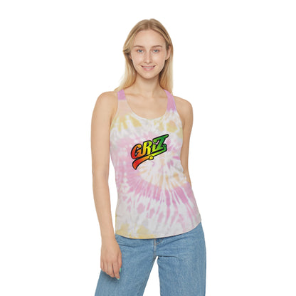 Griz Womens Tie Dye Racerback Tank Top