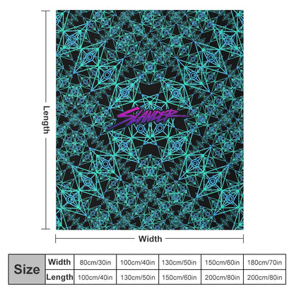Custom EDM Artists Ultra-Soft Flannel Blanket for Camping Festival Rave in Multiple Sizes