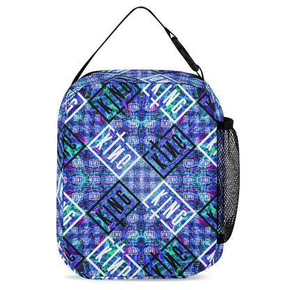 Psychedelic Backpack, Lunchbox, and Wallet Three piece set combination Travel Bag Package Set