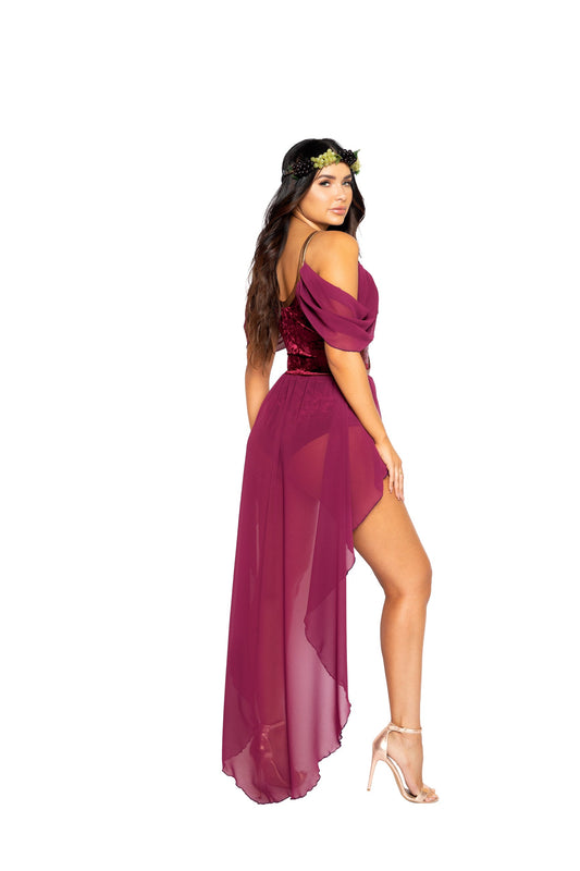 Wine Goddess Costume 2pc Set