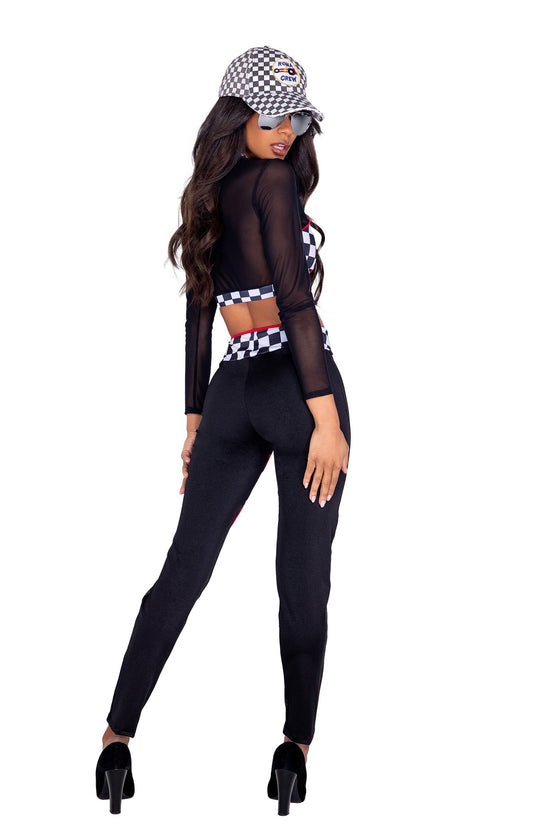 Sexy Race Car Driver Costume 2pc Set
