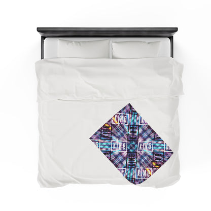 Velveteen Plush Blanket - Sullivan King Design, Soft Fleece Throw for Music Lovers, Cozy Blanket for Bedroom Decor, Gift for Concert Goers,