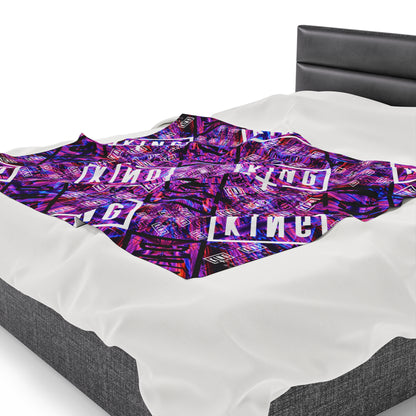 Velveteen Plush Blanket - Sullivan King Design, Soft Fleece Throw for Music Lovers, Cozy Blanket for Bedroom Decor, Gift for Concert Goers,