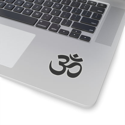 Black Ohm Buddhist Vinyl Decal Sticker for Pasties, Car, Window, Book, Laptop, Wall Decor