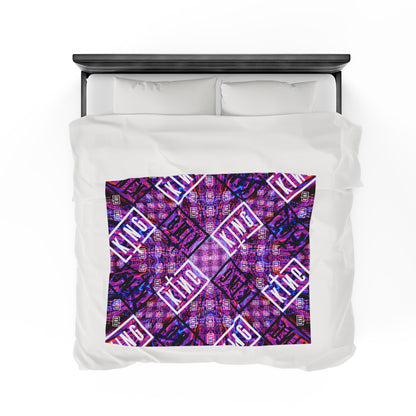 Velveteen Plush Blanket - Sullivan King Design, Soft Fleece Throw for Music Lovers, Cozy Blanket for Bedroom Decor, Gift for Concert Goers,