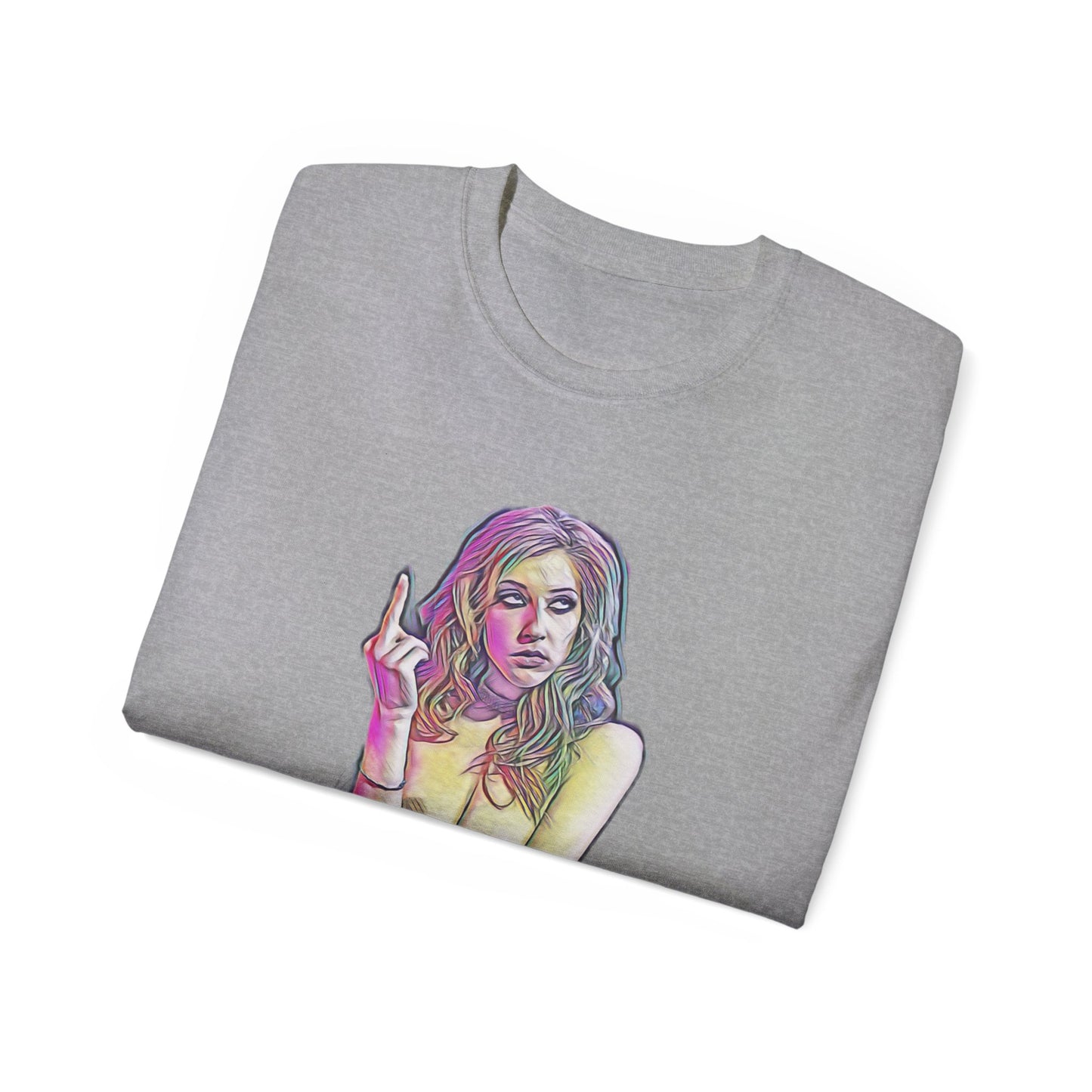 Middle Finger Vulgar Girls Nude Model Photography Art Sweat Proof Shirt Sexy Womens Mens Unisex Tee