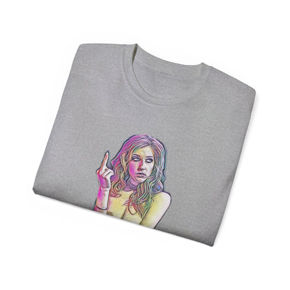 Middle Finger Vulgar Girls Nude Model Photography Art Sweat Proof Shirt Sexy Womens Mens Unisex Tee