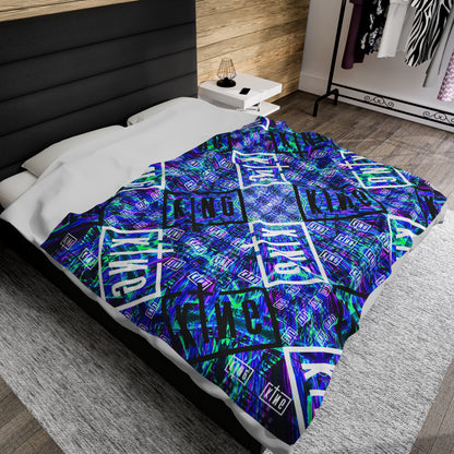 Velveteen Plush Blanket - Sullivan King Design, Soft Fleece Throw for Music Lovers, Cozy Blanket for Bedroom Decor, Gift for Concert Goers,