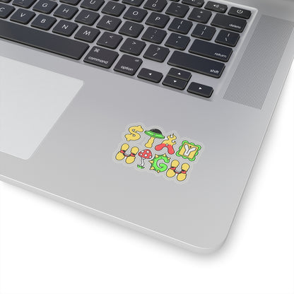 Stay High waterproof Decal no-bubble sticker for car, laptop, book, water bottle, etc
