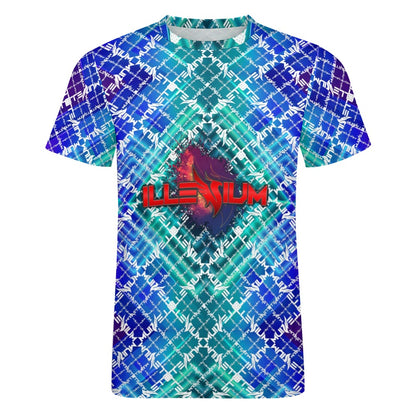 Men's Illenium All-Over Fitted Rave Shirt Super Soft Breathable Sweat-Proof Odor-Resistant Music Festival Tee