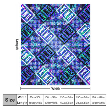 Custom EDM Artists Ultra-Soft Flannel Blanket for Camping Festival Rave in Multiple Sizes