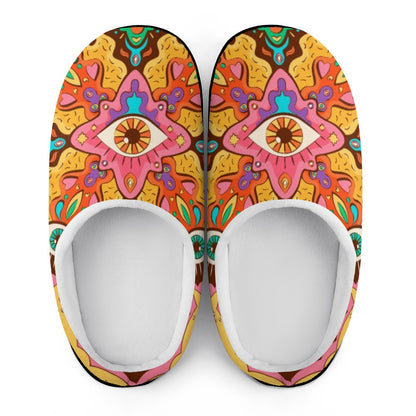 EDM Artist Cotton Slippers Soft, Comfy, No-Slip, Waterproof, Odor-resistant Music Festival Rave Gifts Mens Womens Unisex LIMITED EDITION