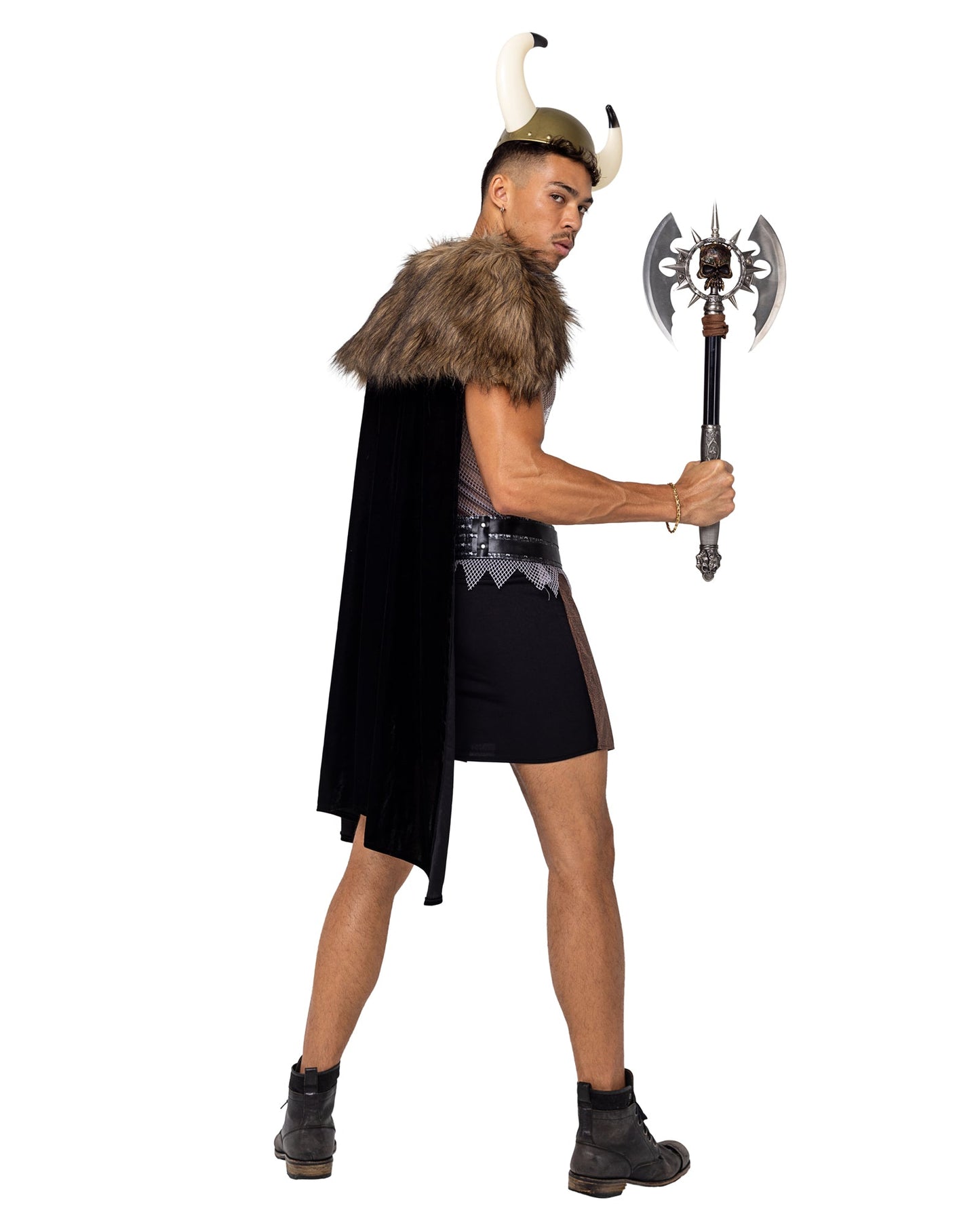 Men's Valiant Viking Warrior Costume 4pc Set
